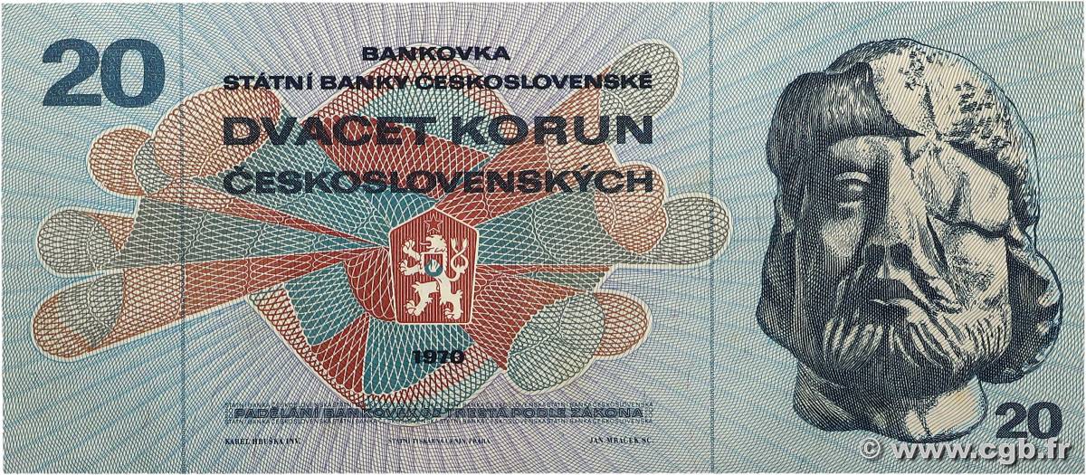 20 Korun TCHÉCOSLOVAQUIE  1970 P.092 SUP+