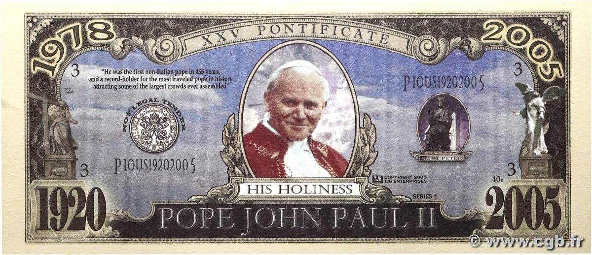 1 Holy Dollar ÉTATS-UNIS D&nbsp;AMÉRIQUE  2005 P.- pr.NEUF