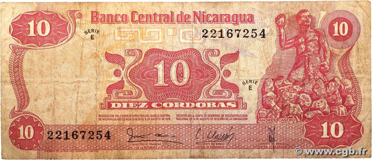 10 Cordobas NICARAGUA  1979 P.134 TB