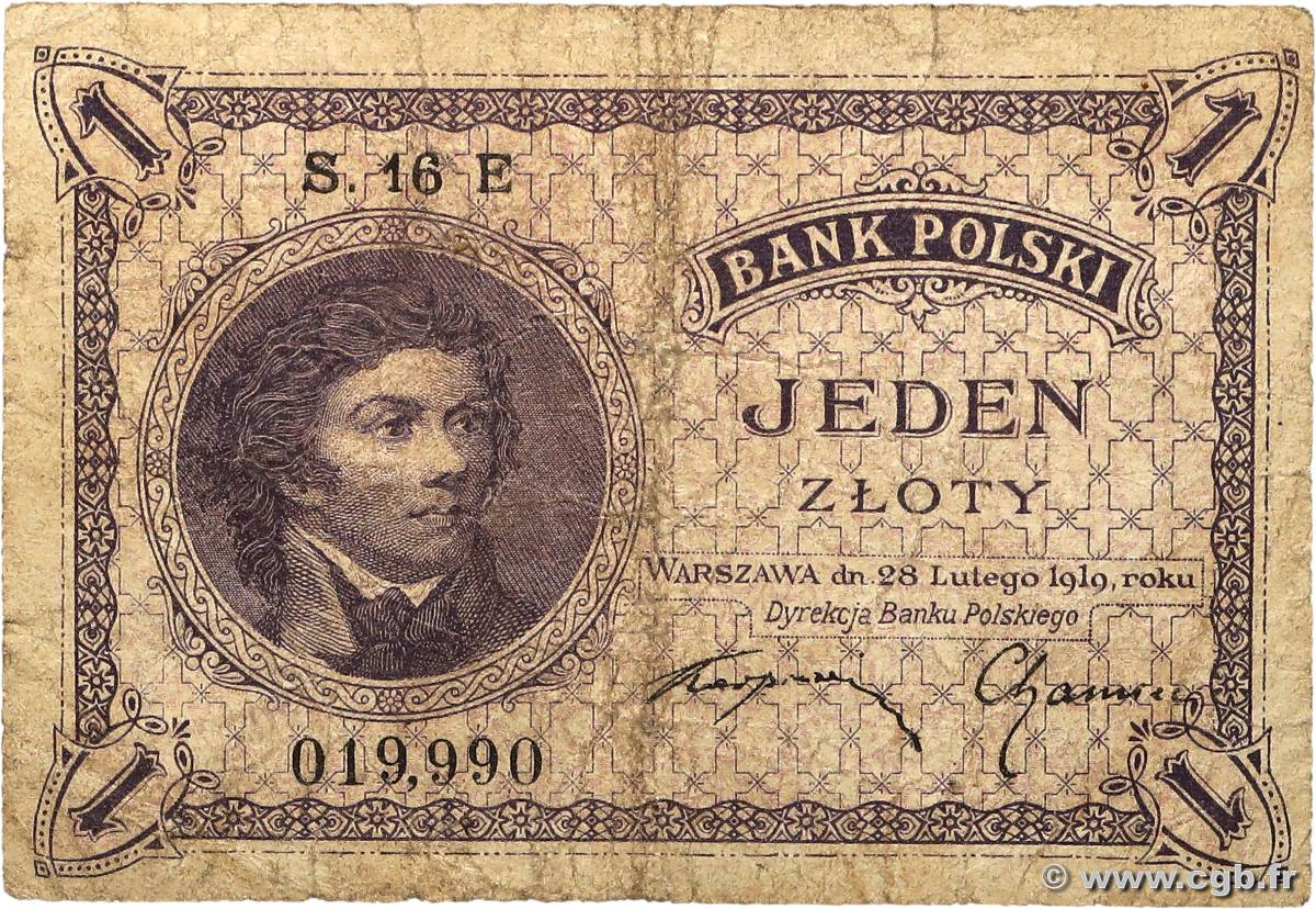 1 Zloty POLOGNE  1924 P.051 B