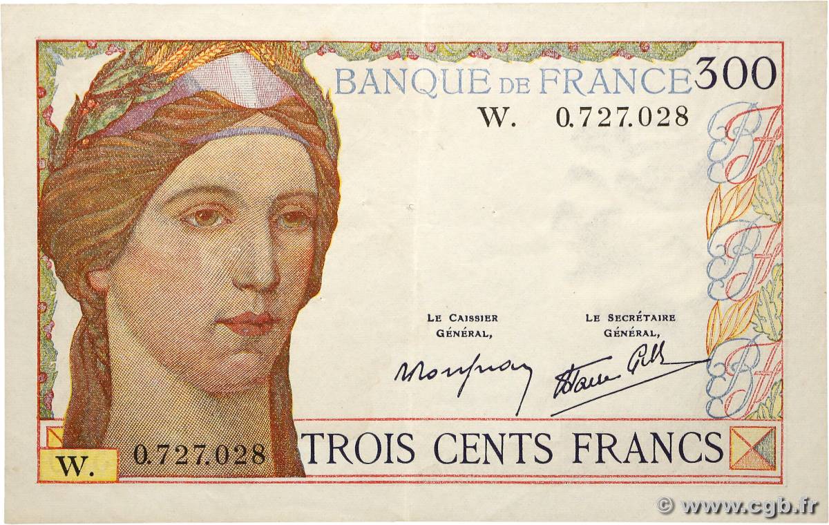 300 Francs FRANCIA  1938 F.29.02 MBC+