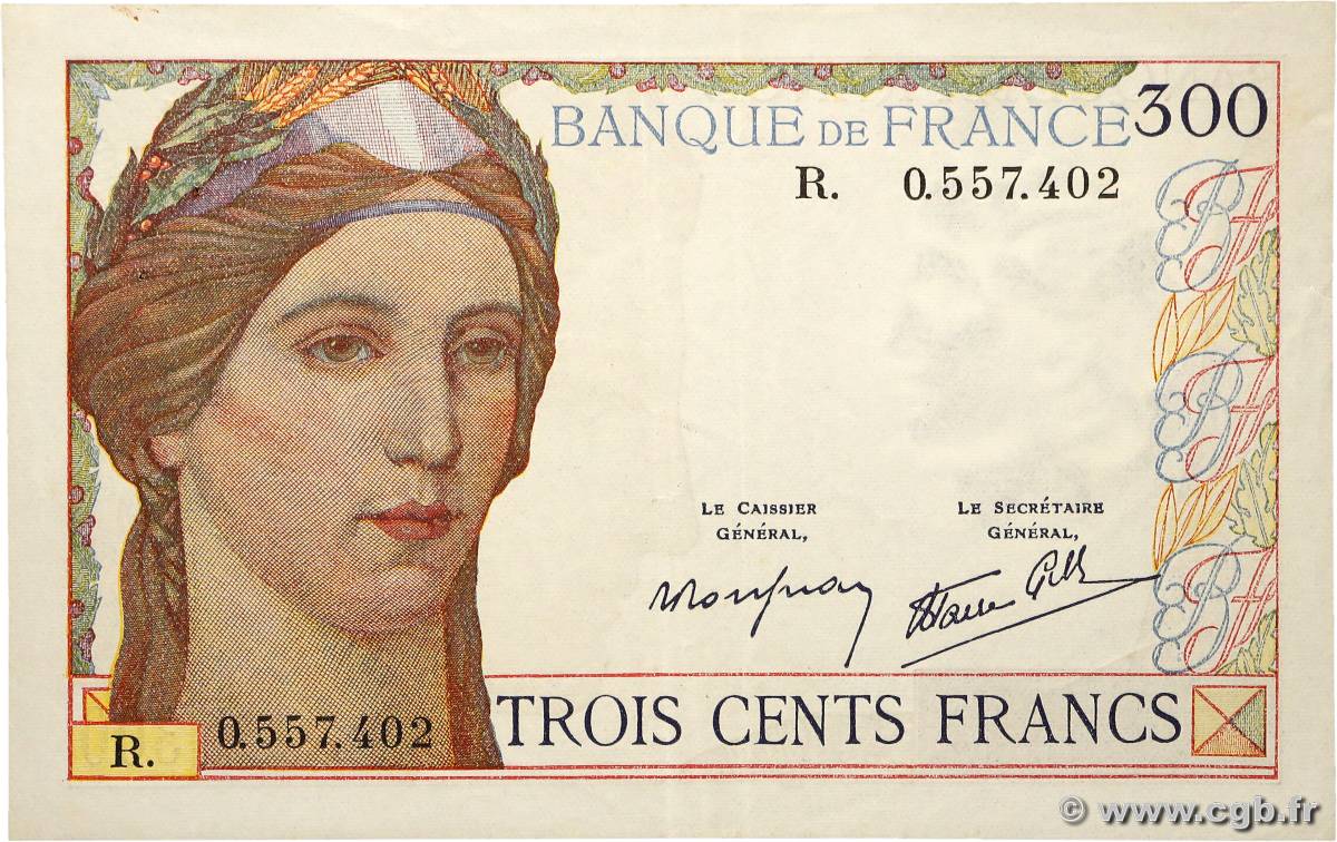 300 Francs FRANCIA  1939 F.29.03 EBC