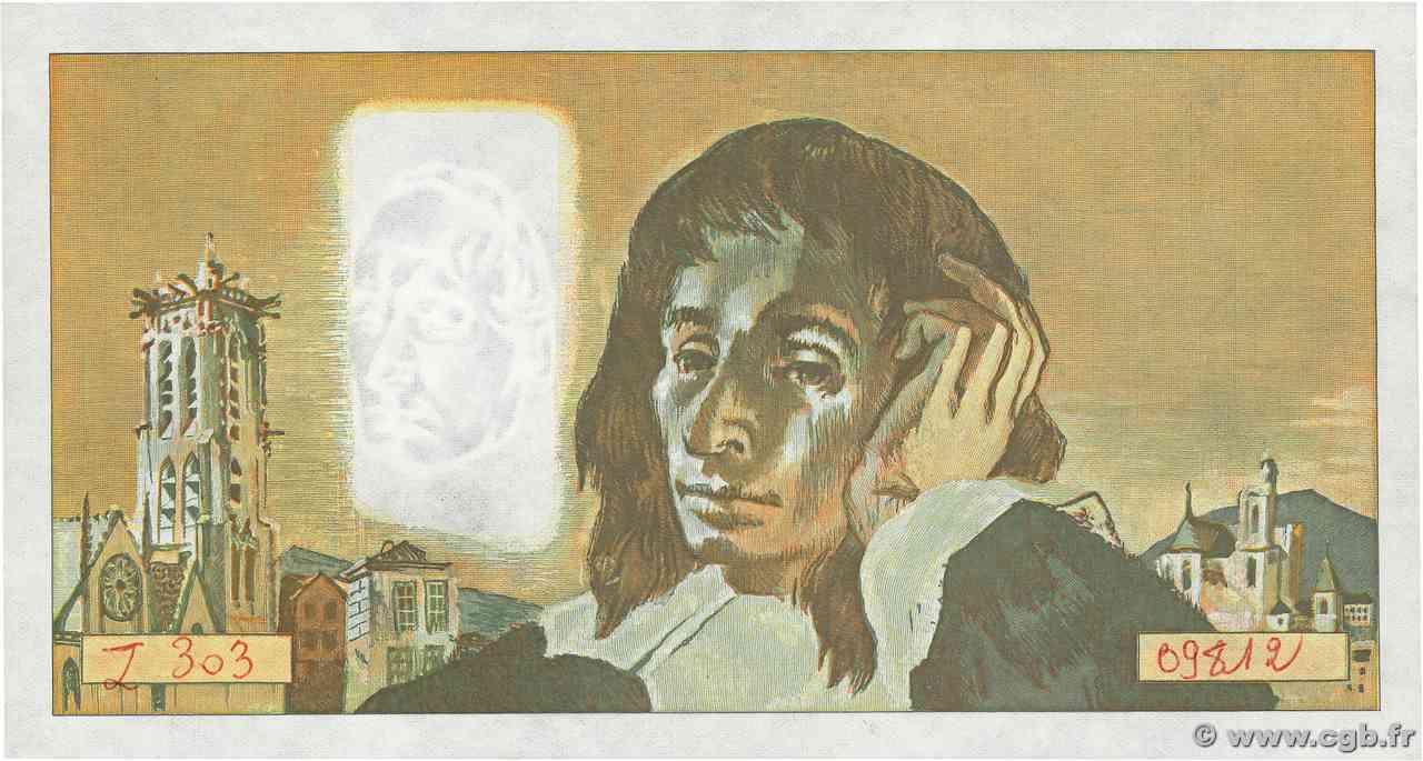 500 Francs PASCAL Fauté FRANCIA  1990 F.71.43 AU