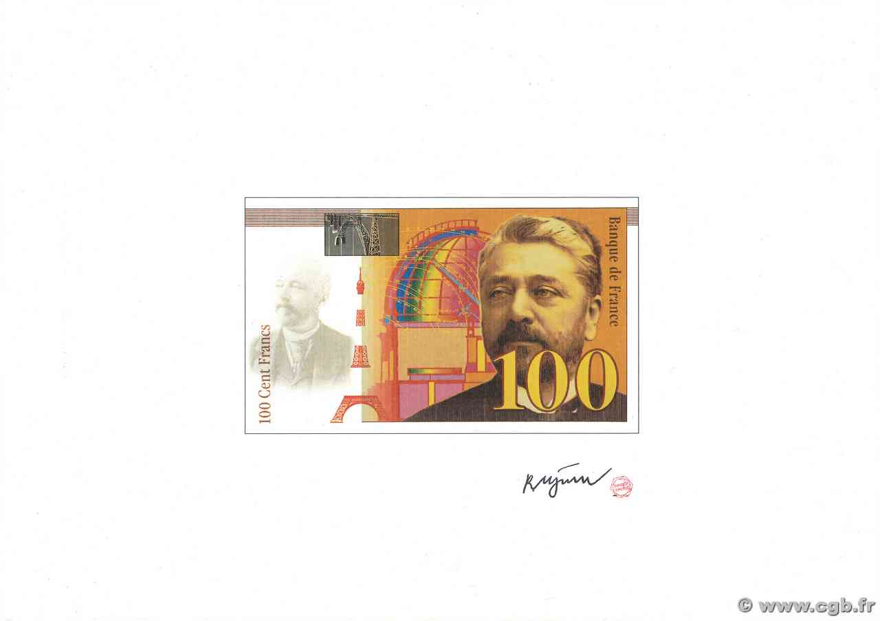 100 Francs EIFFEL Essai FRANCE  1989 NE.1989 NEUF