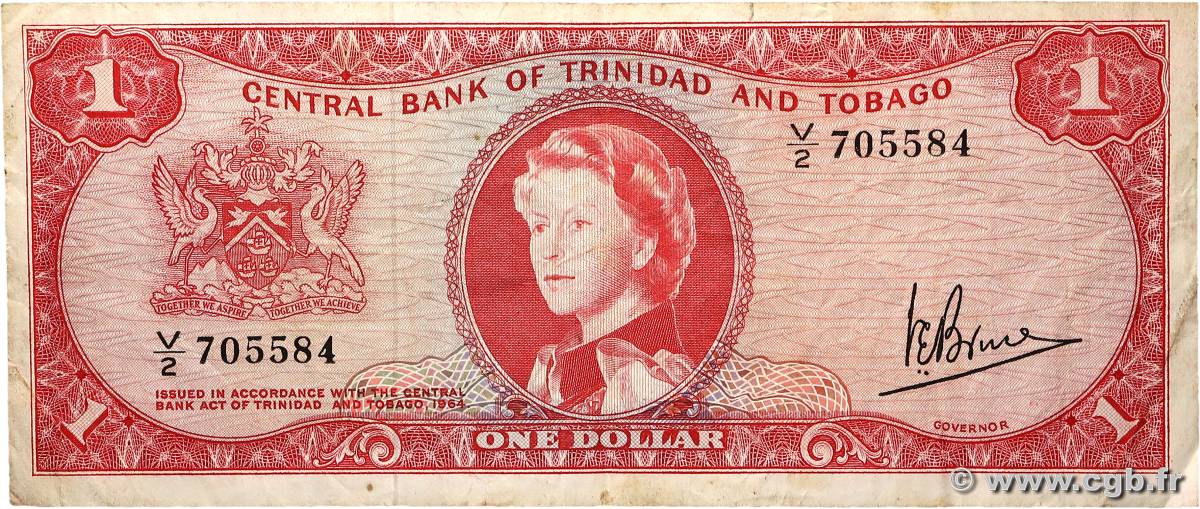 1 Dollar TRINIDAD et TOBAGO  1964 P.26c TB