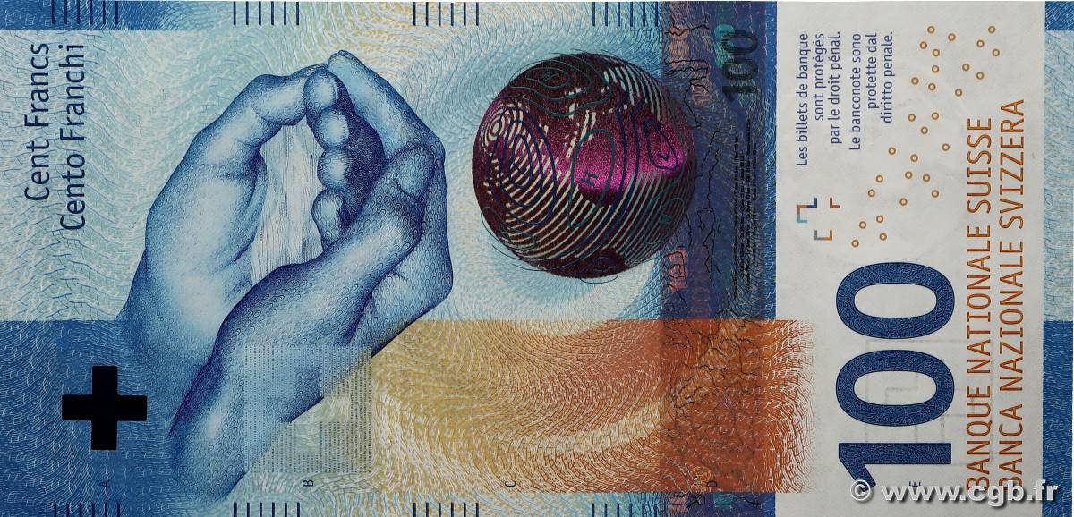 100 Francs SUISSE  2018 P.77A pr.NEUF