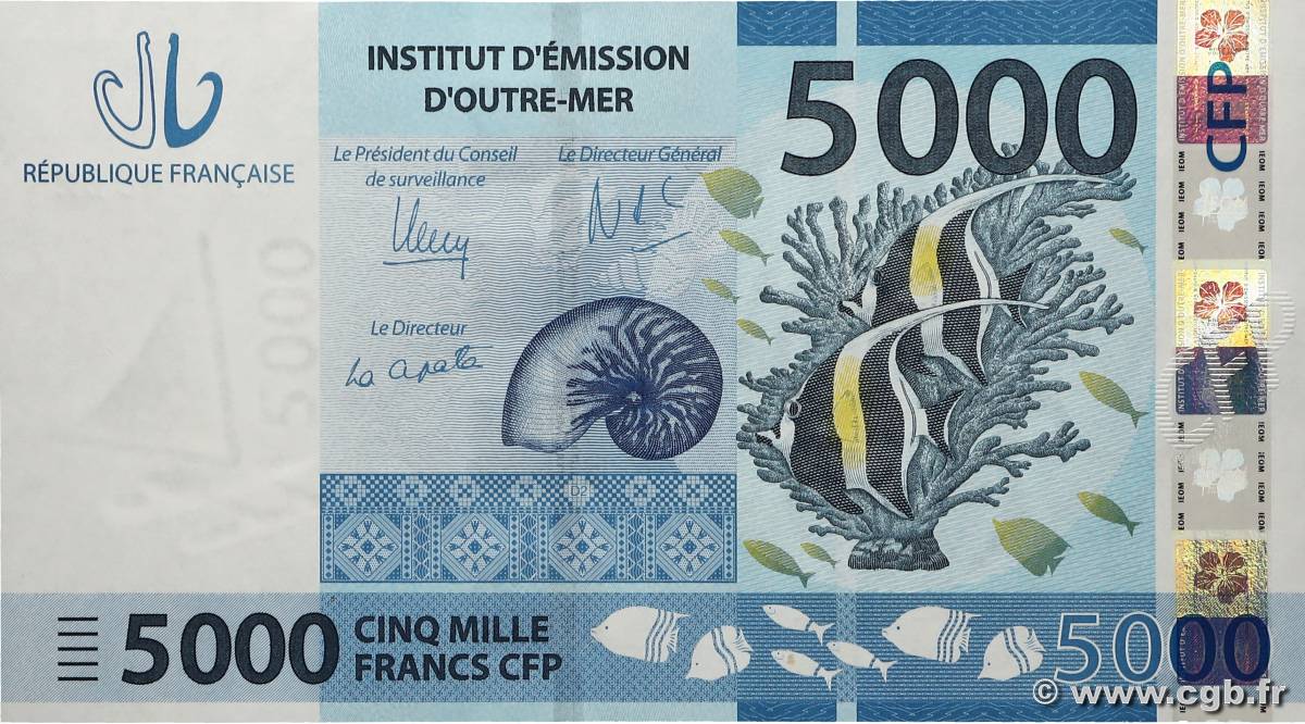 5000 Francs POLYNÉSIE, TERRITOIRES D OUTRE MER  2014 P.07 pr.NEUF