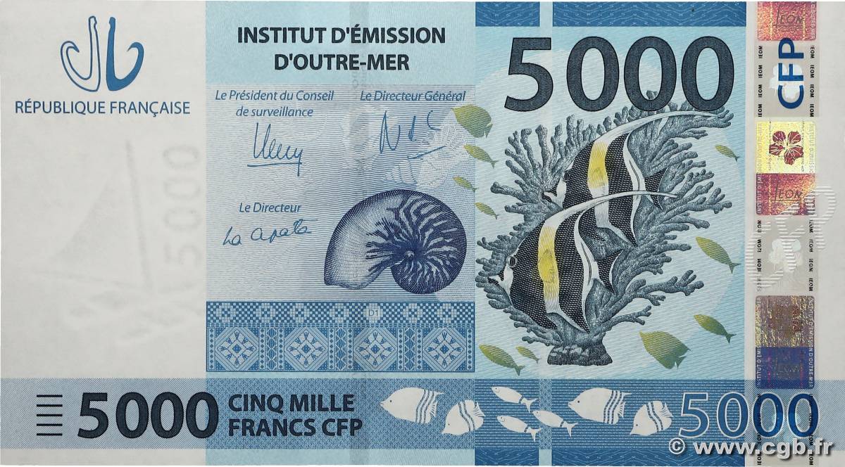 5000 Francs POLYNÉSIE, TERRITOIRES D OUTRE MER  2014 P.07 pr.NEUF