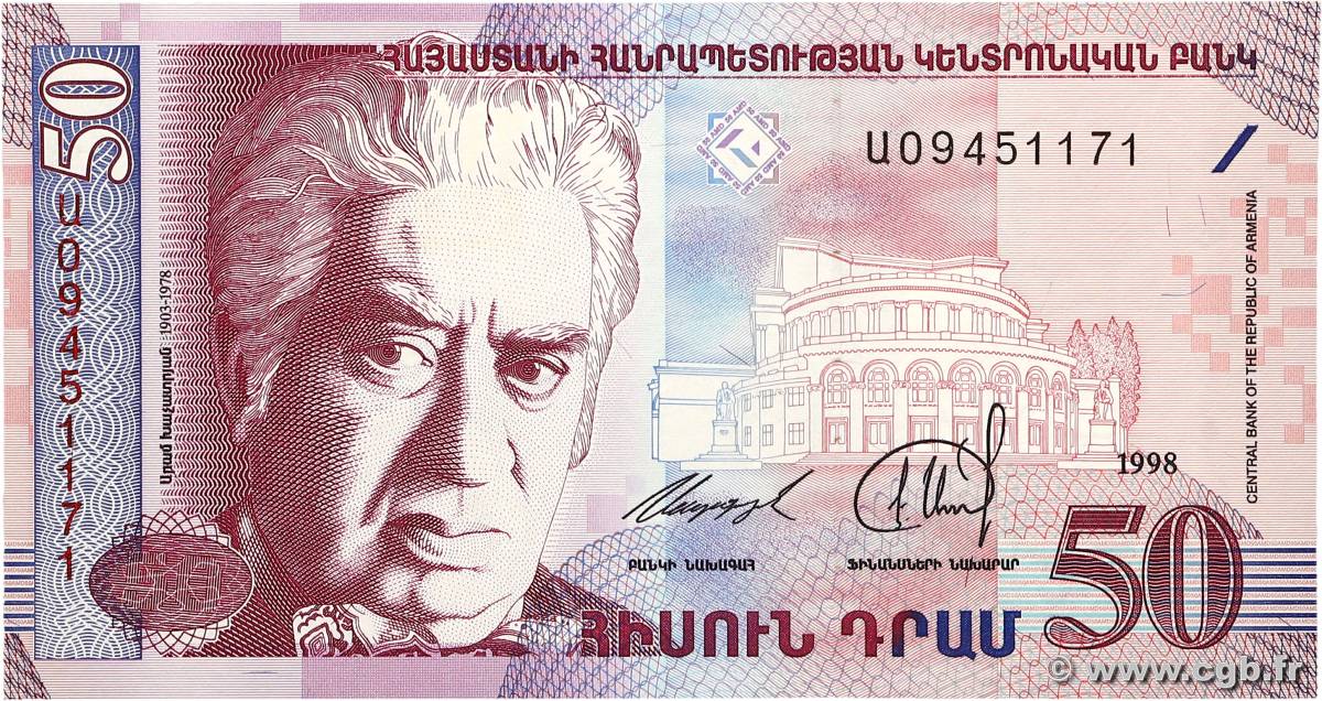 50 Dram ARMÉNIE  1998 P.41 NEUF