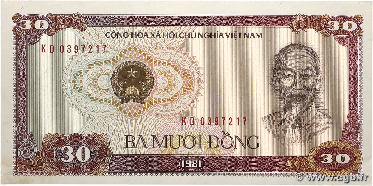 30 Dong VIET NAM   1981 P.087a pr.NEUF