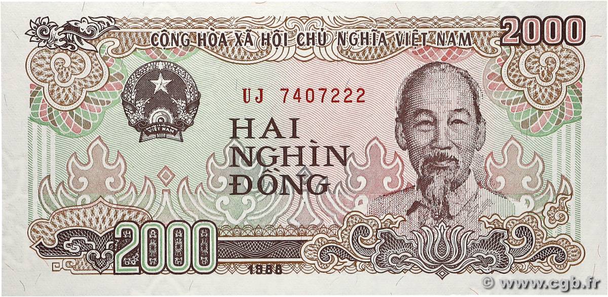 2000 Dong VIET NAM   1988 P.107a NEUF