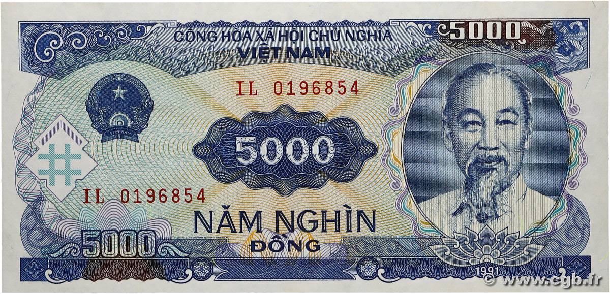 5000 Dong VIET NAM   1991 P.108a NEUF