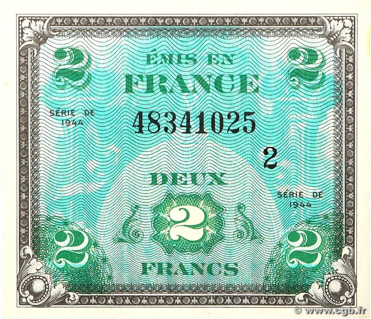 2 Francs DRAPEAU FRANCE  1944 VF.16.02 UNC