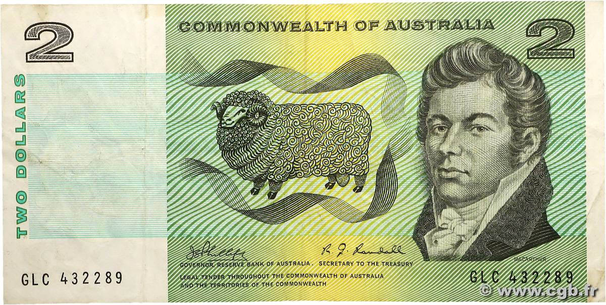 2 Dollars AUSTRALIE  1966 P.38c TB+