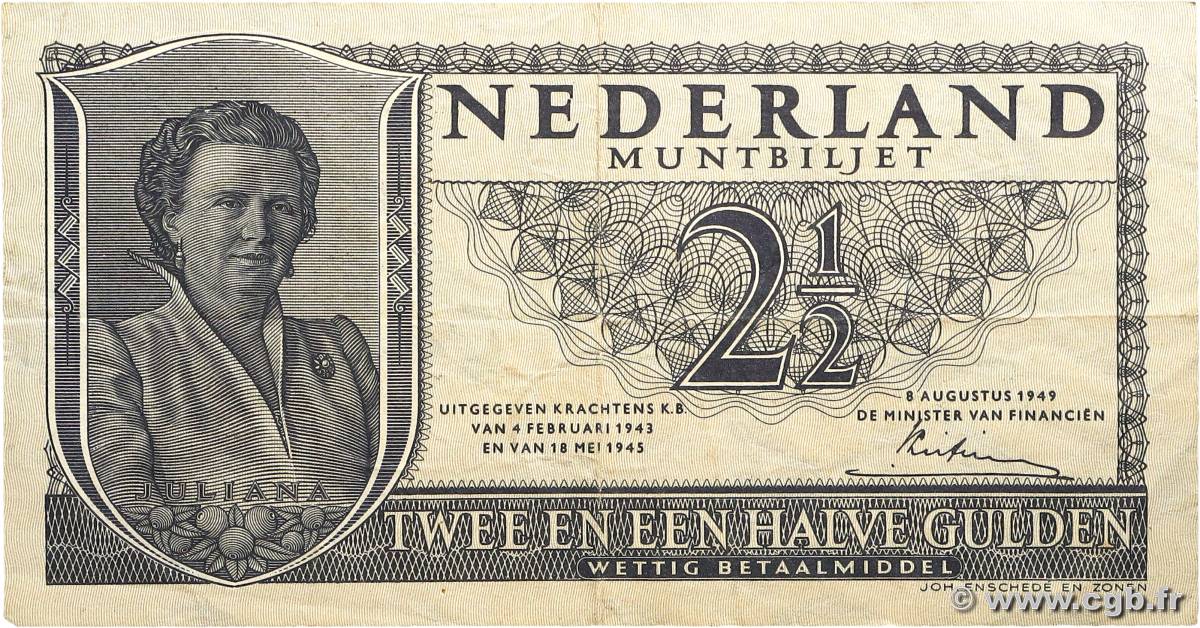 2,5 Gulden PAYS-BAS  1949 P.073 TTB