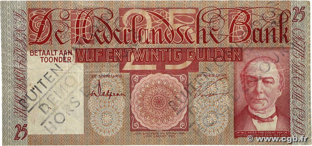 25 Gulden Annulé PAYS-BAS  1931 P.050 TB+