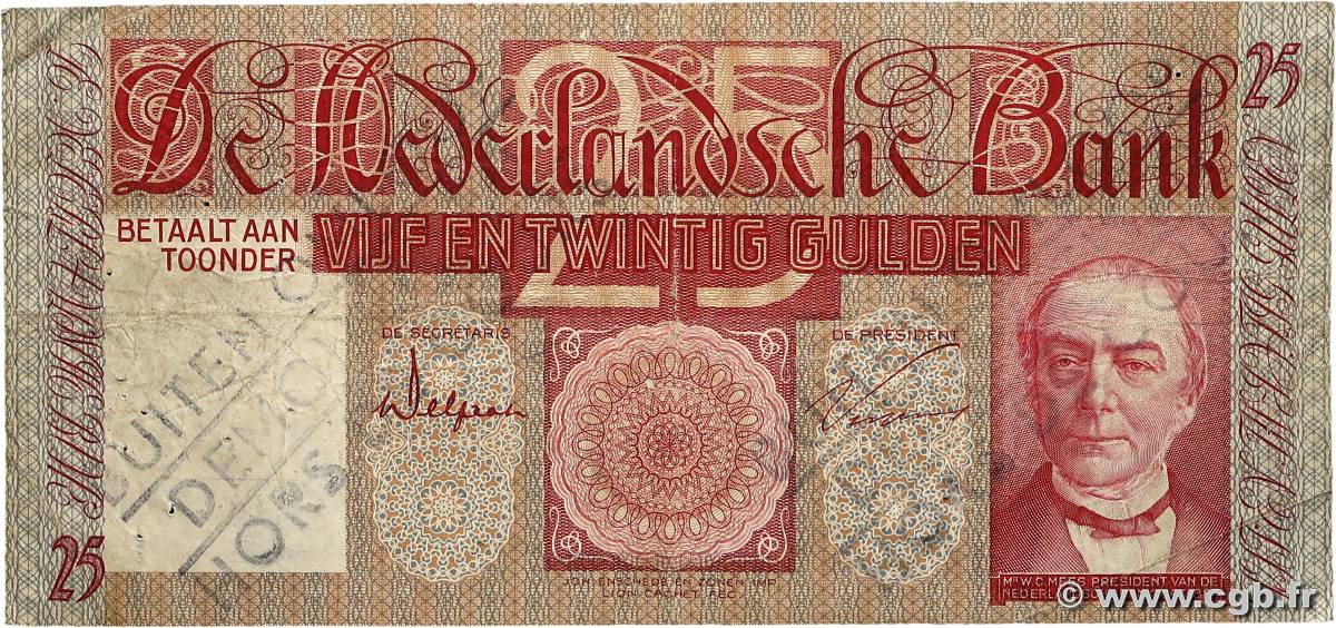 25 Gulden Annulé PAYS-BAS  1931 P.050 TB