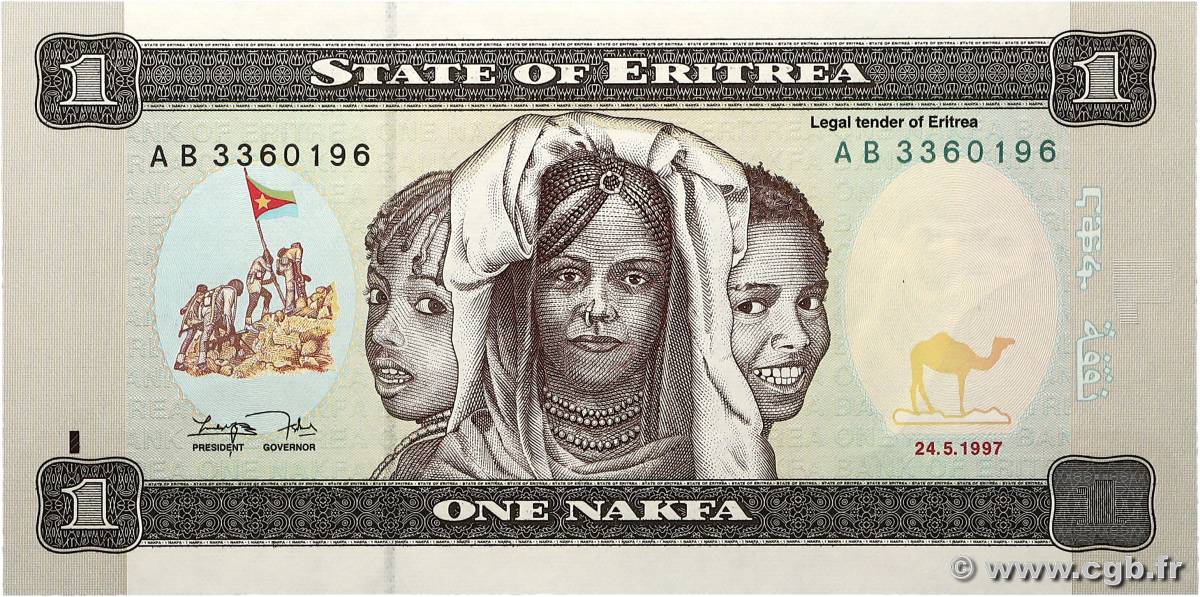 1 Nakfa ÉRYTHRÉE  1997 P.01 NEUF