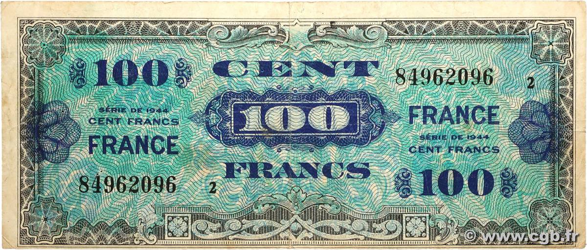 100 Francs FRANCE FRANCE  1945 VF.25.02 TB+
