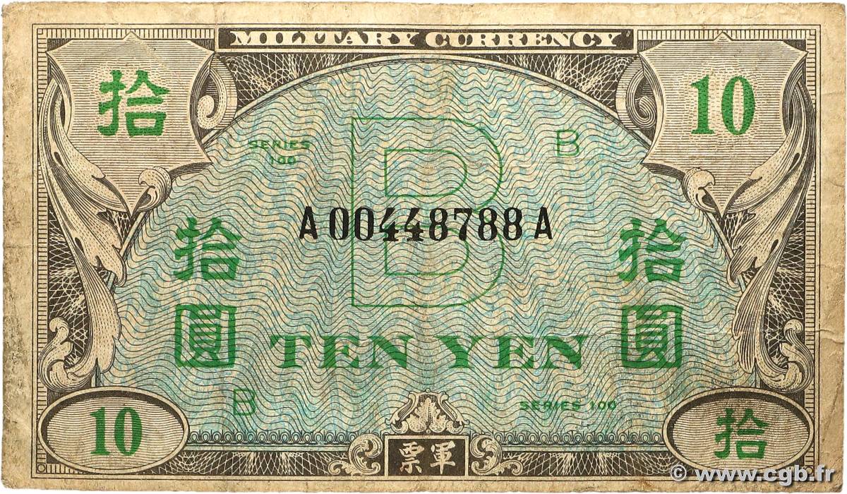 10 Yen JAPON  1945 P.071 B+