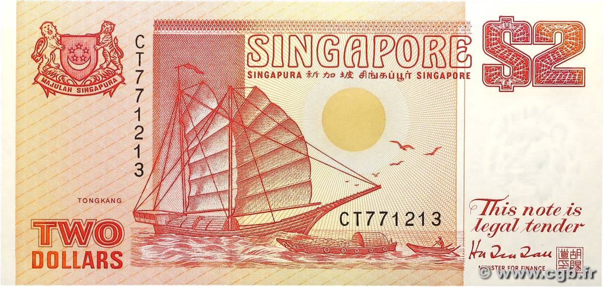 2 Dollars SINGAPOUR  1990 P.27 NEUF
