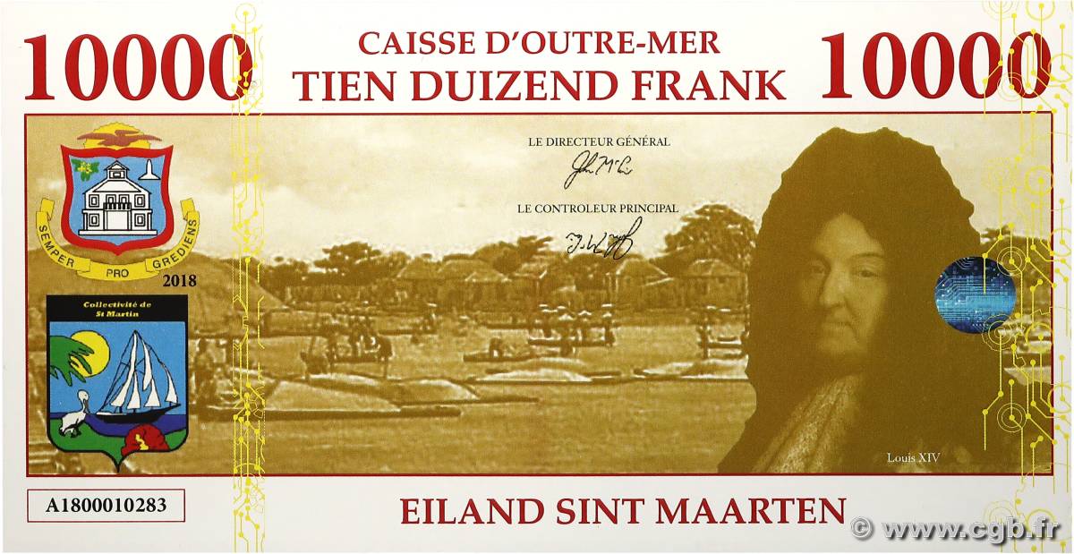 10000 Francs ANTILLES FRANÇAISES  2018  NEUF