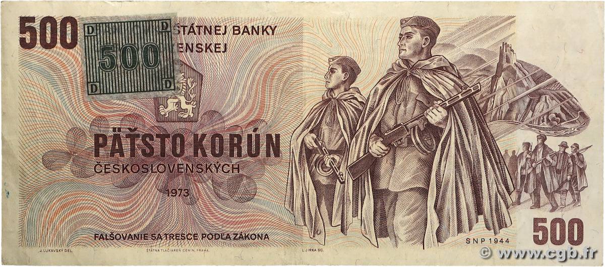 500 Korun RÉPUBLIQUE TCHÈQUE  1993 P.02a TB+