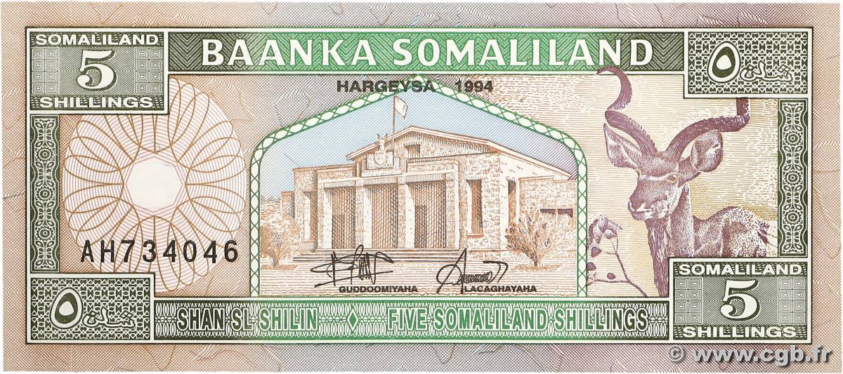 5 Shillings SOMALILAND  1994 P.01a pr.NEUF