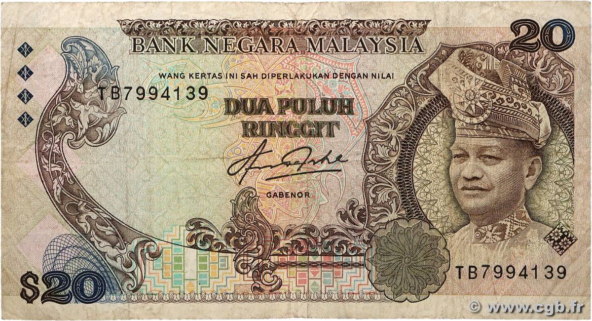 20 Ringgit MALAISIE  1982 P.22 TB