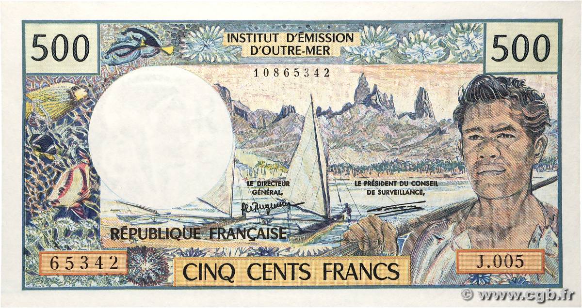 500 Francs POLYNÉSIE, TERRITOIRES D OUTRE MER  1992 P.01a SPL