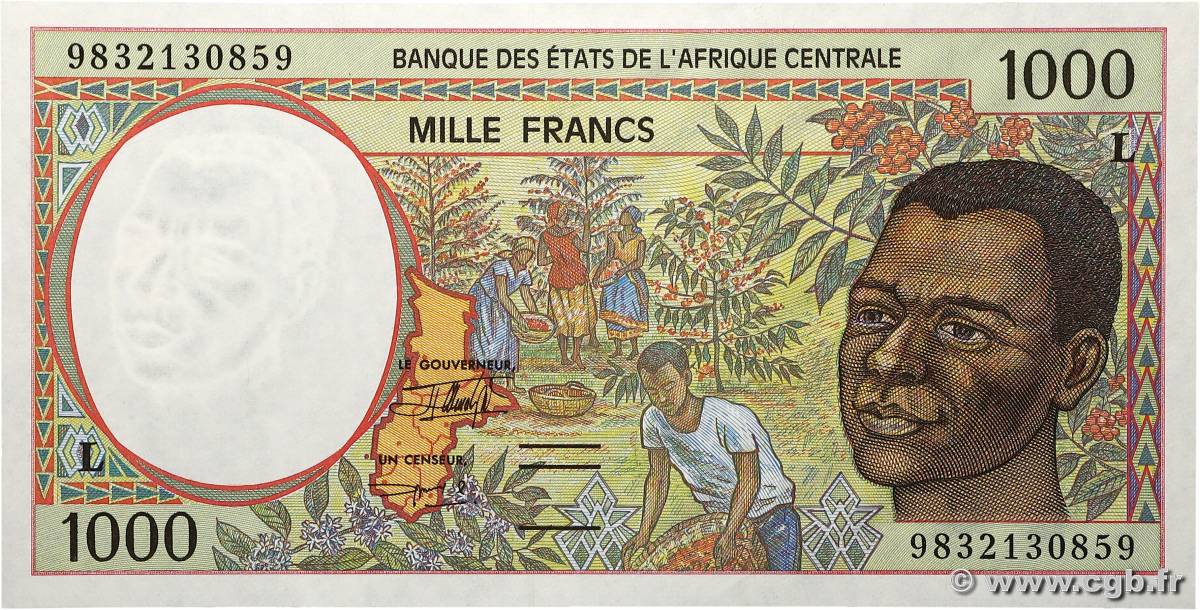 1000 Francs type 1993L GABON  1998 A.250Le pr.NEUF