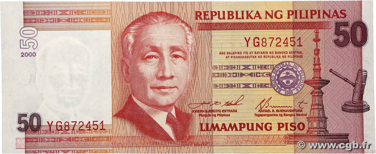 50 Piso PHILIPPINES  2000 P.183a NEUF