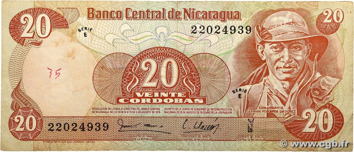20 Cordobas NICARAGUA  1979 P.135 TB