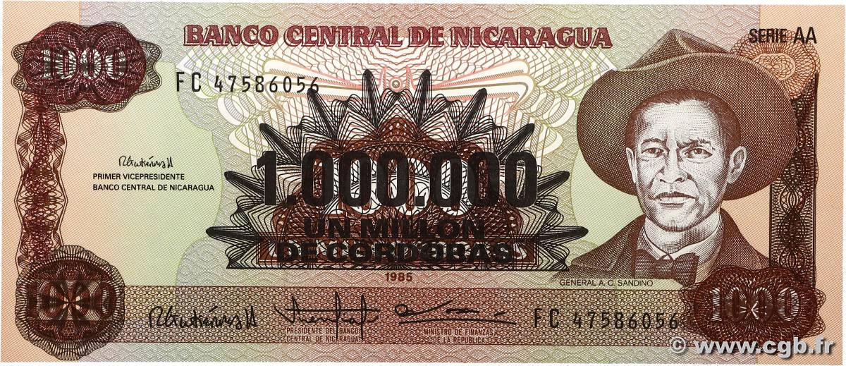1000000 Cordobas sur 1000 Cordobas NICARAGUA  1990 P.164 UNC