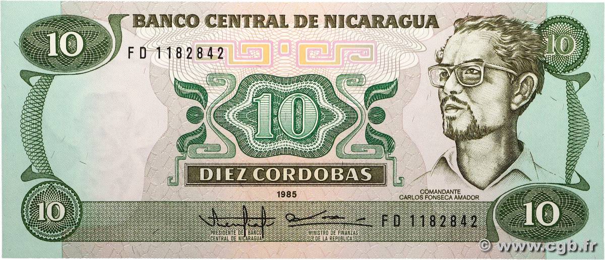 thumbnail image 2 of Nicaragua 10 Cordobas Banknote, 1988 (P-151) - Uncirculated UNC Collectible Currency 2 of 4