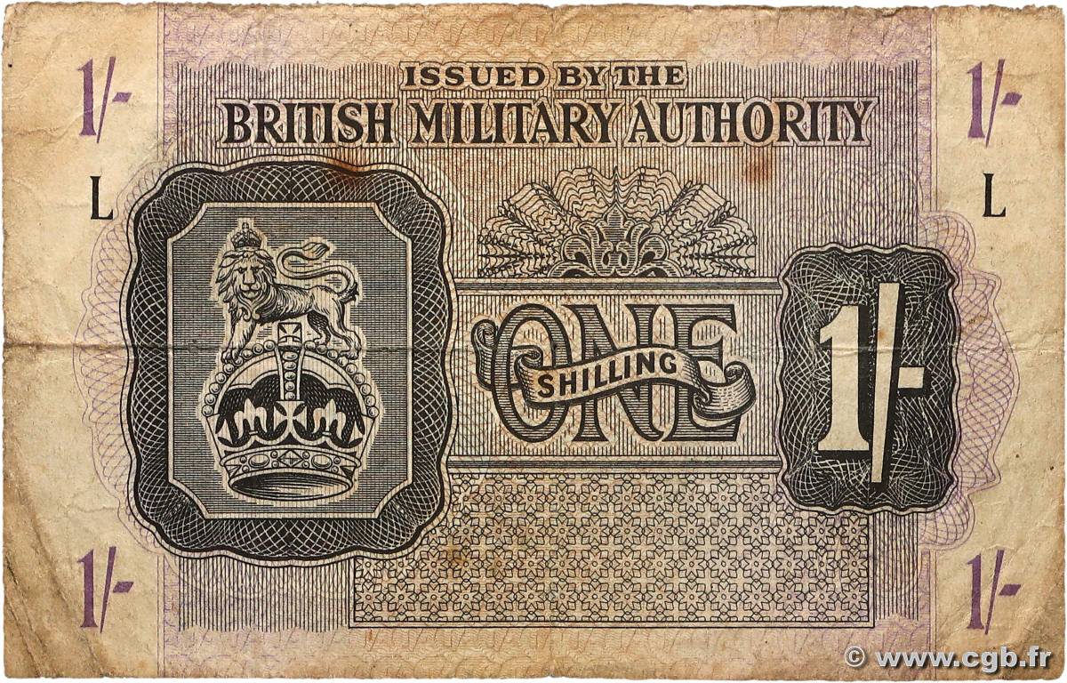 1 Shilling ANGLETERRE  1943 P.M002 TB