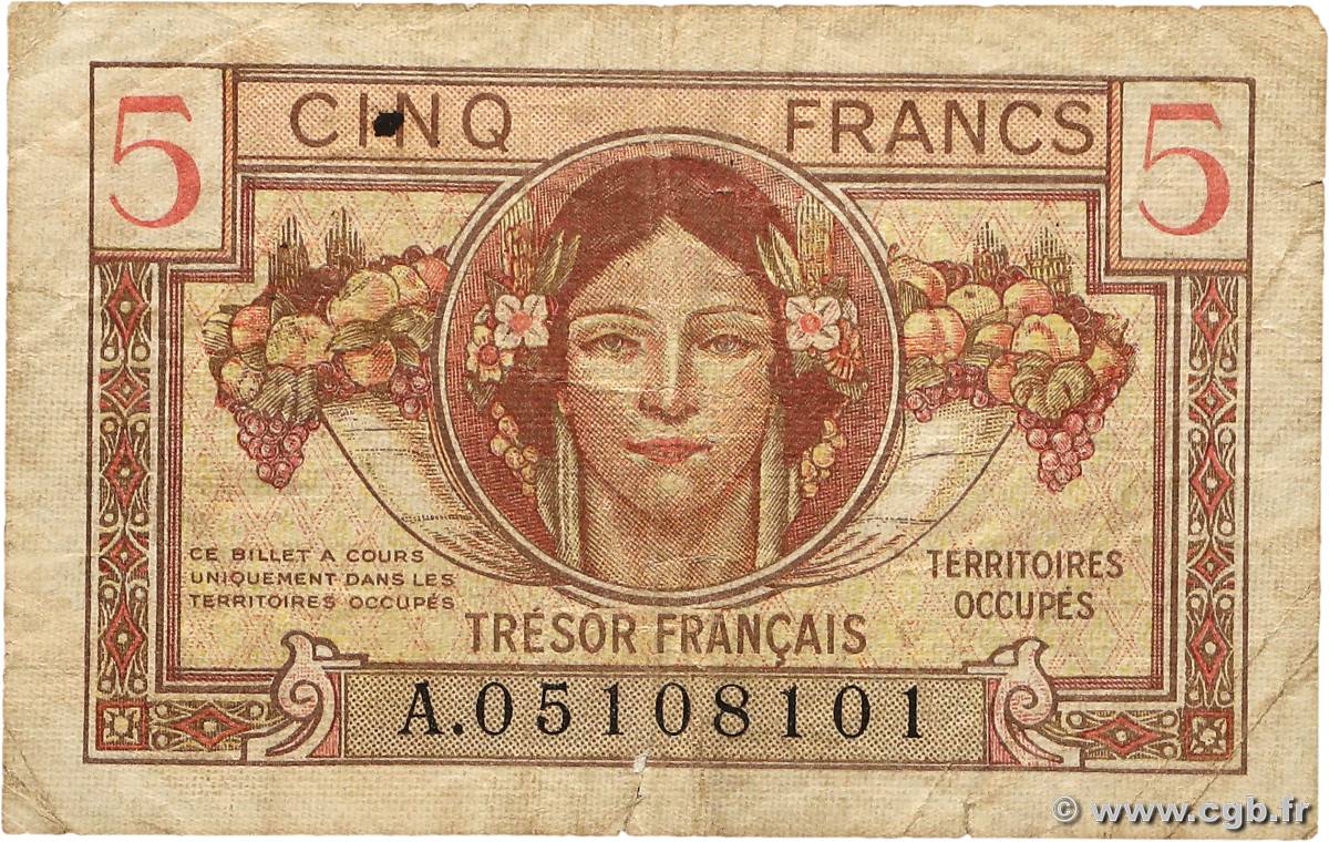 5 Francs TRÉSOR FRANÇAIS FRANCE  1947 VF.29.01 F