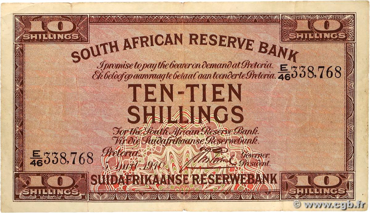 10 Shillings AFRIQUE DU SUD  1940 P.082 TB+