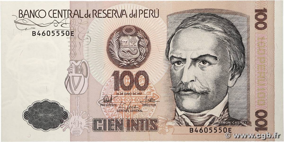 100 Intis PÉROU  1987 P.133 NEUF