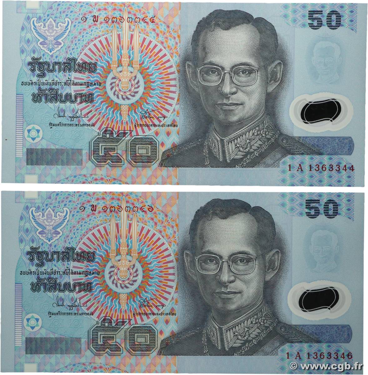 50 Baht Lot THAILAND  1997 P.102a UNC