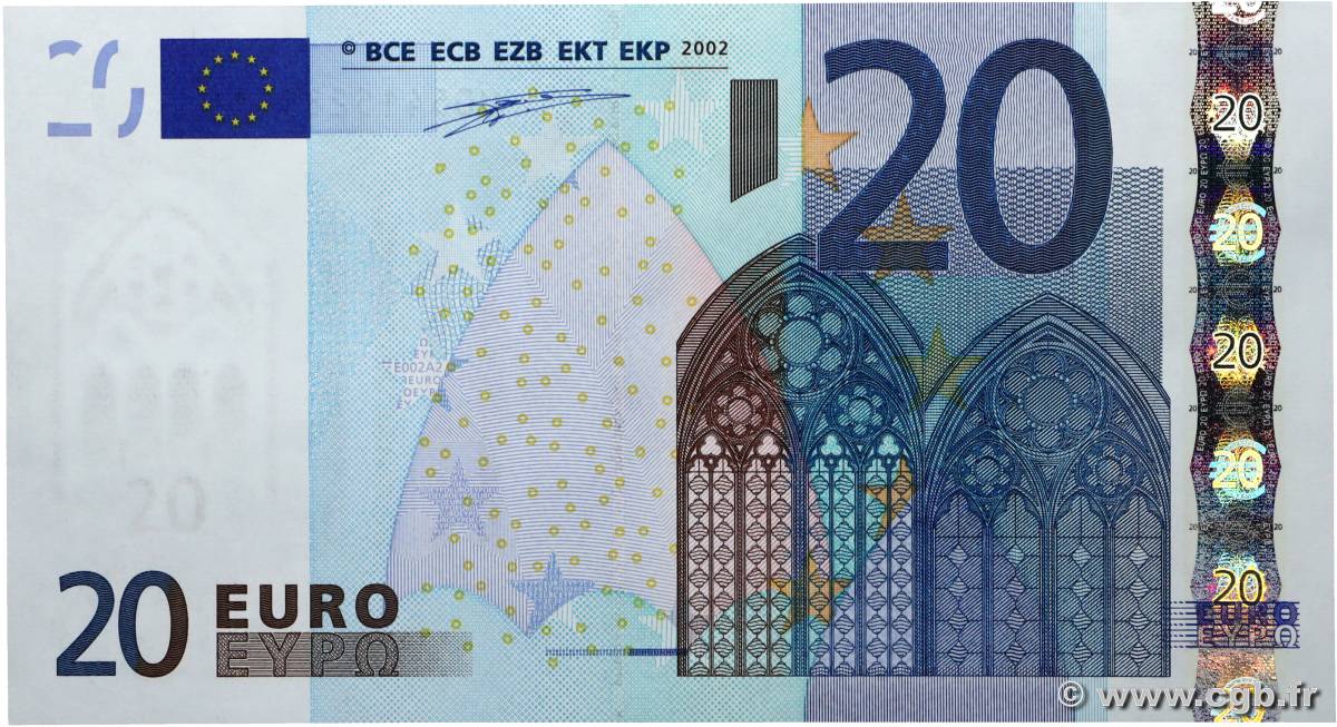 20 Euro EUROPA  2002 P.03u UNC