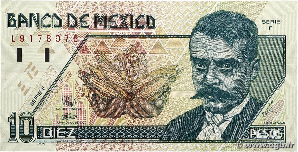 10 Pesos MEXICO  1994 P.105a EBC