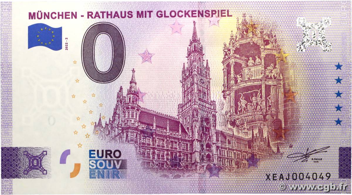 0 Euro FRANCE régionalisme et divers Munich 2022 P.- NEUF