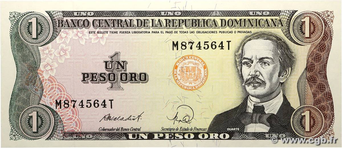 1 Peso Oro RÉPUBLIQUE DOMINICAINE  1988 P.126c FDC