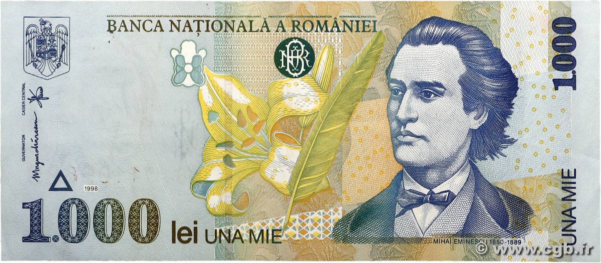 1000 Lei ROMANIA  1998 P.106 q.SPL