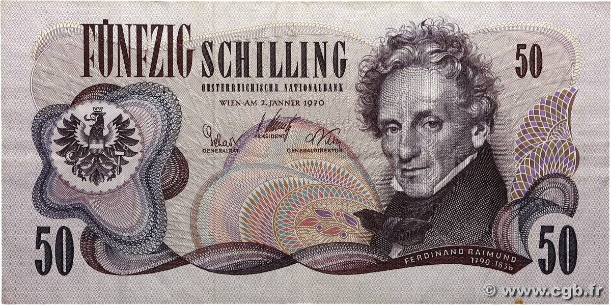 50 Schilling AUSTRIA  1970 P.143a MBC+
