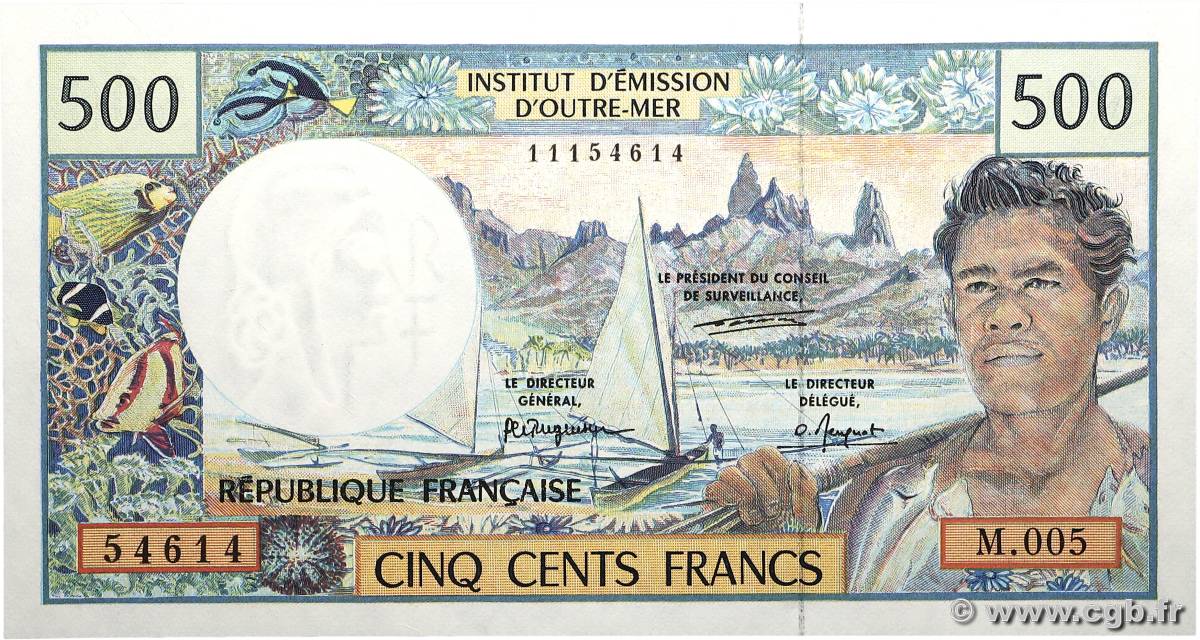 500 Francs POLYNÉSIE, TERRITOIRES D OUTRE MER  1992 P.01b pr.NEUF
