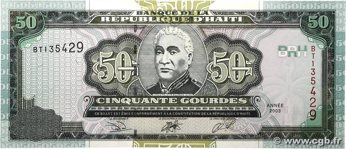 50 Gourdes HAITI  2003 P.267b UNC