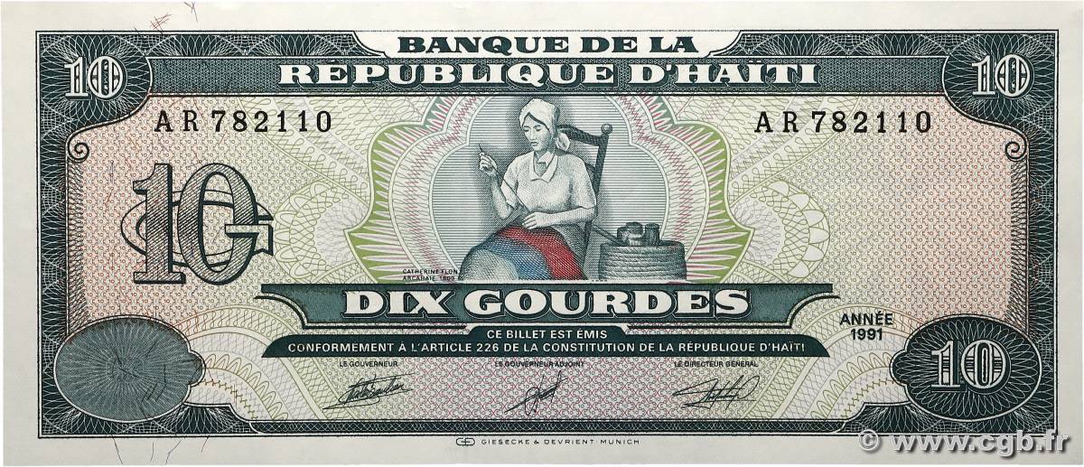 10 Gourdes HAÏTI  1991 P.256a pr.NEUF