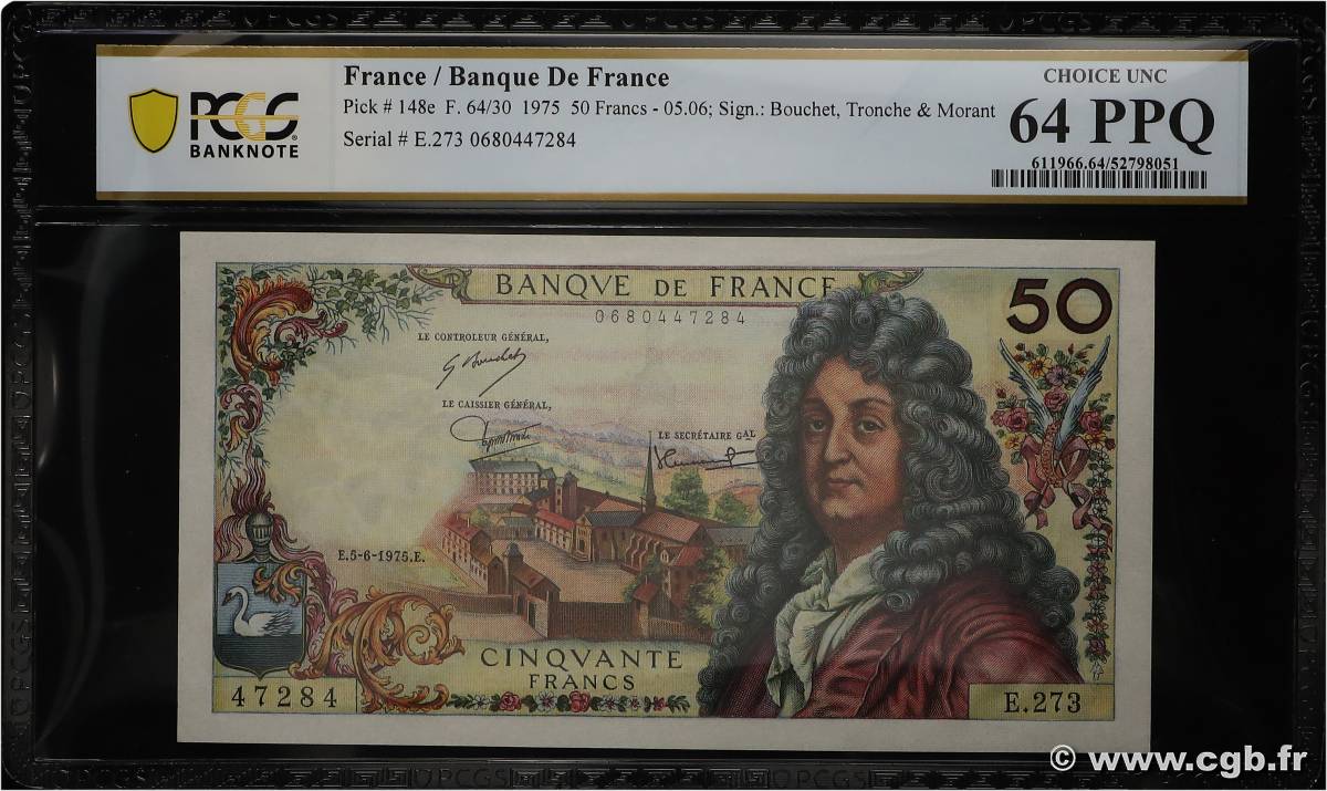 50 Francs RACINE FRANCE  1975 F.64.30 pr.NEUF